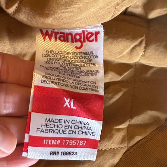 Wrangler Men's canvas work jacket Medium and XL brown - Picture 6 of 11